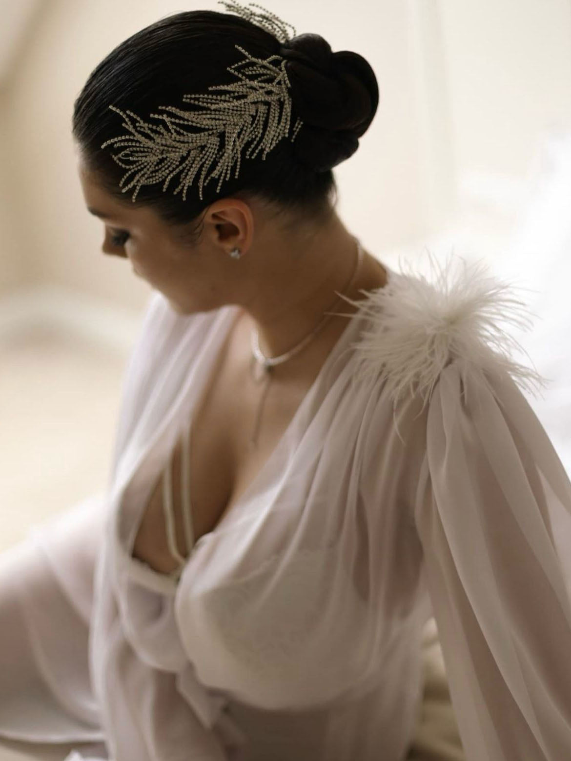 Elodie Angel Wings Style Tassel Hairband