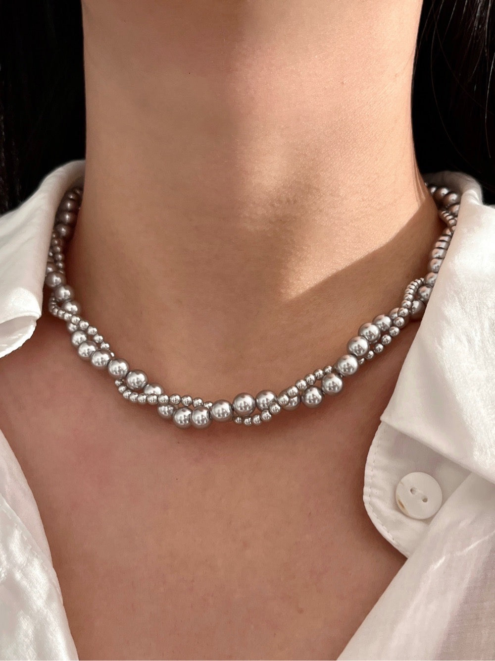 Mavis Pearl Necklace | 24k Gold Plated