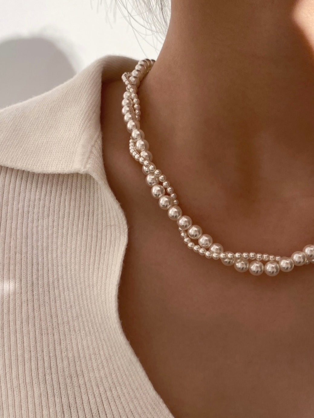 Mavis Pearl Necklace | 24k Gold Plated