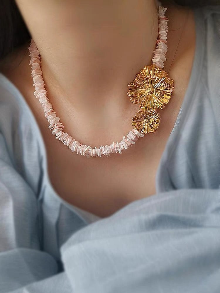 Millicent Necklace | 24k Gold Plated