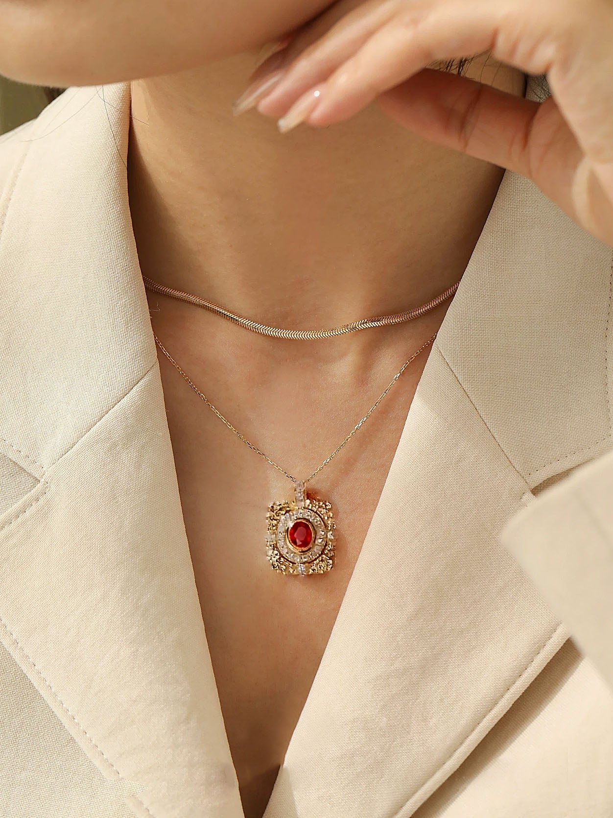 Kallisto Necklace | 24k Gold Plated