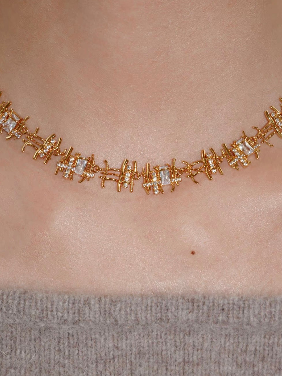 Tess Necklace Set | 24k Gold Plated