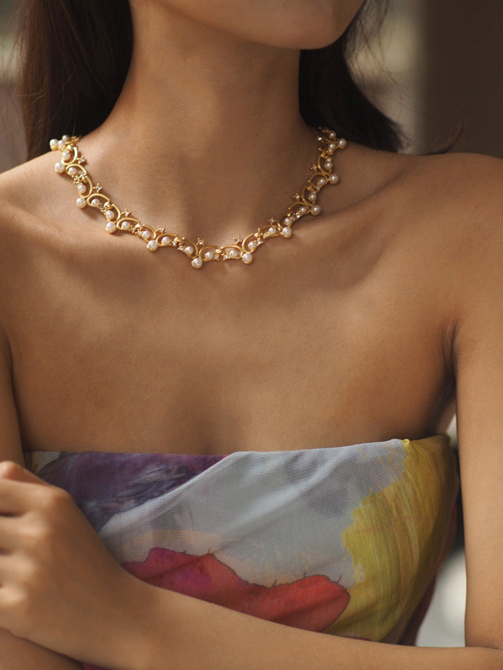 Berenice Necklace | 24k Gold Plated