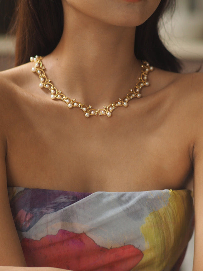 Berenice Necklace | 24k Gold Plated