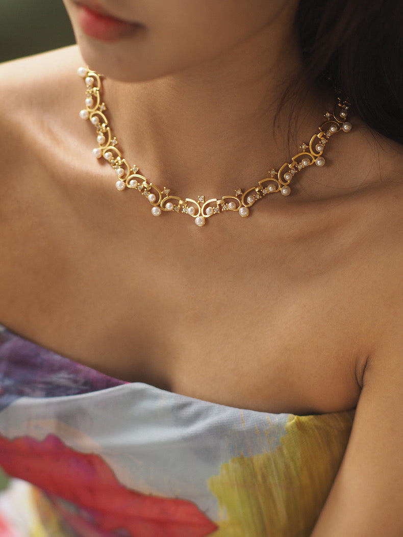 Berenice Necklace | 24k Gold Plated