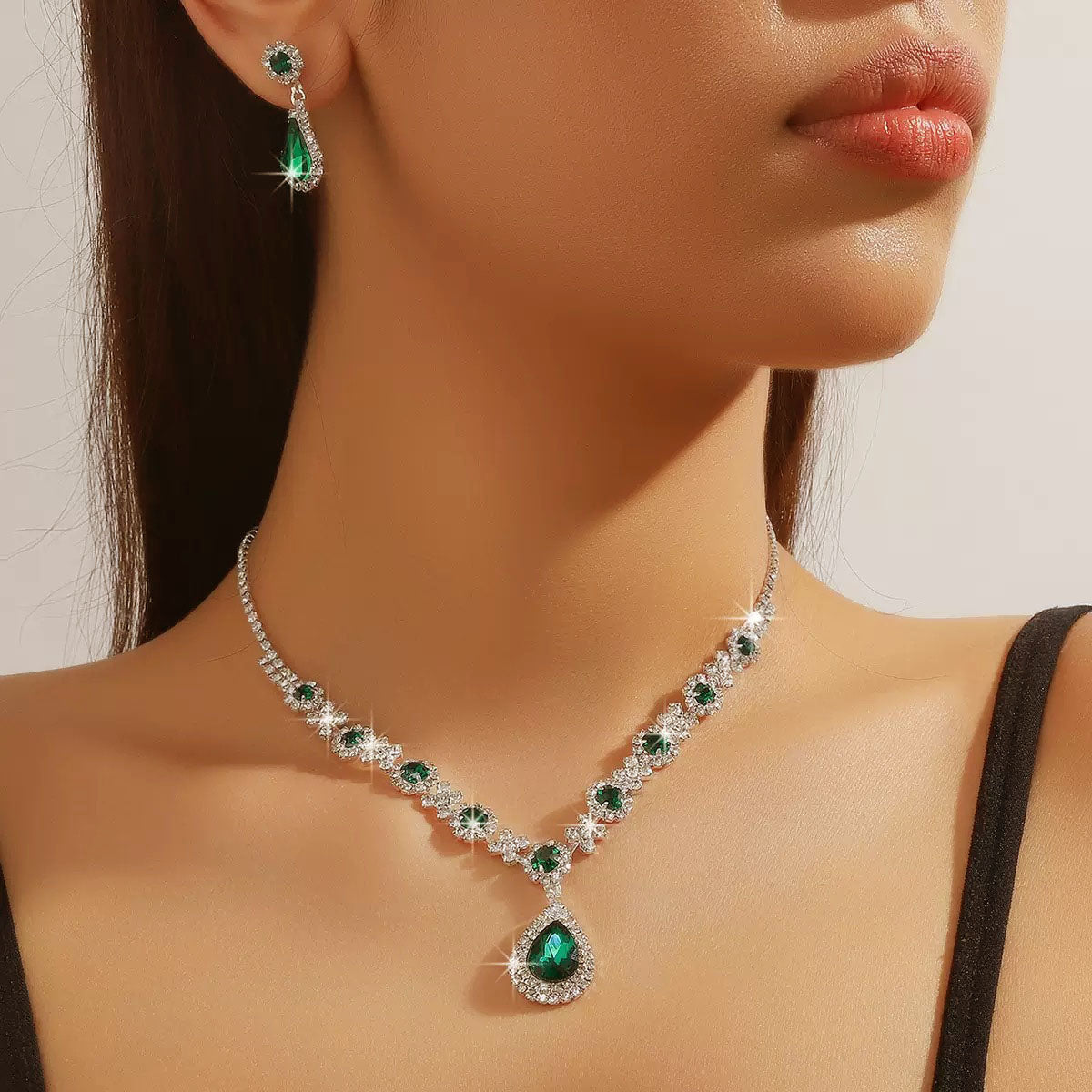 Sapphira Necklace Set | Sterling Silver