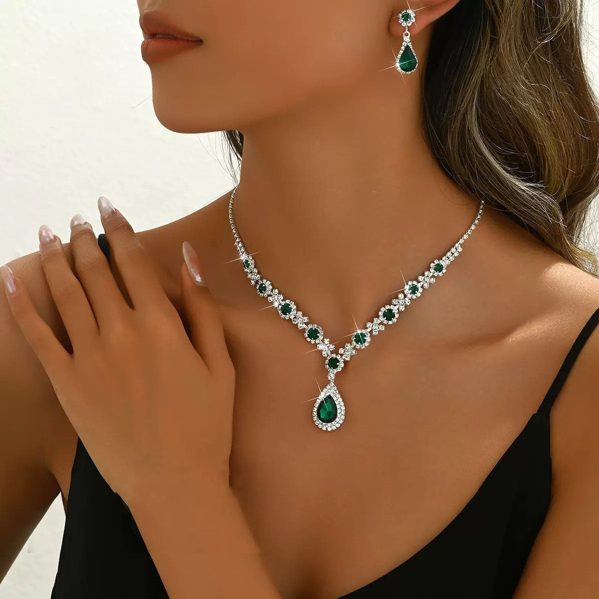 Sapphira Necklace Set | Sterling Silver