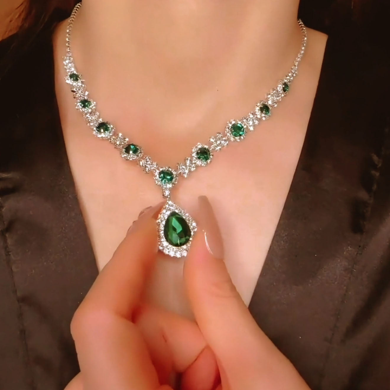 Sapphira Necklace Set | Sterling Silver