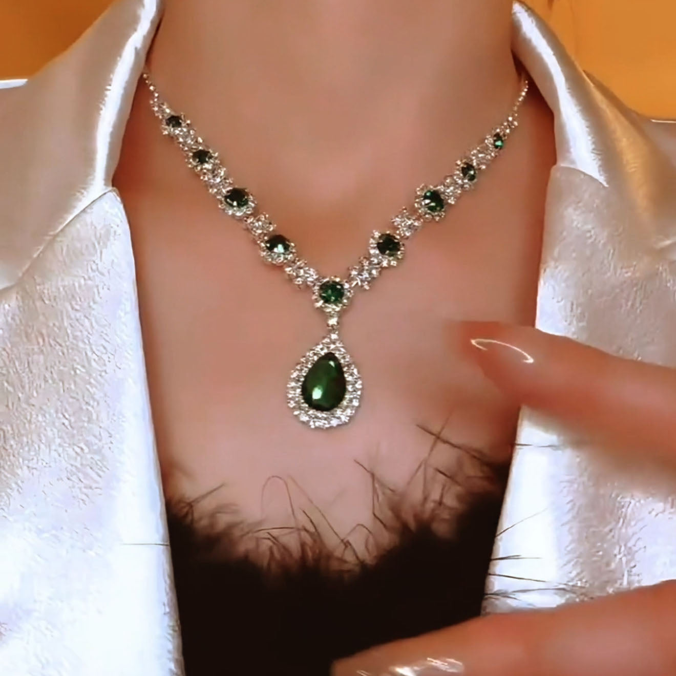 Sapphira Necklace Set | Sterling Silver