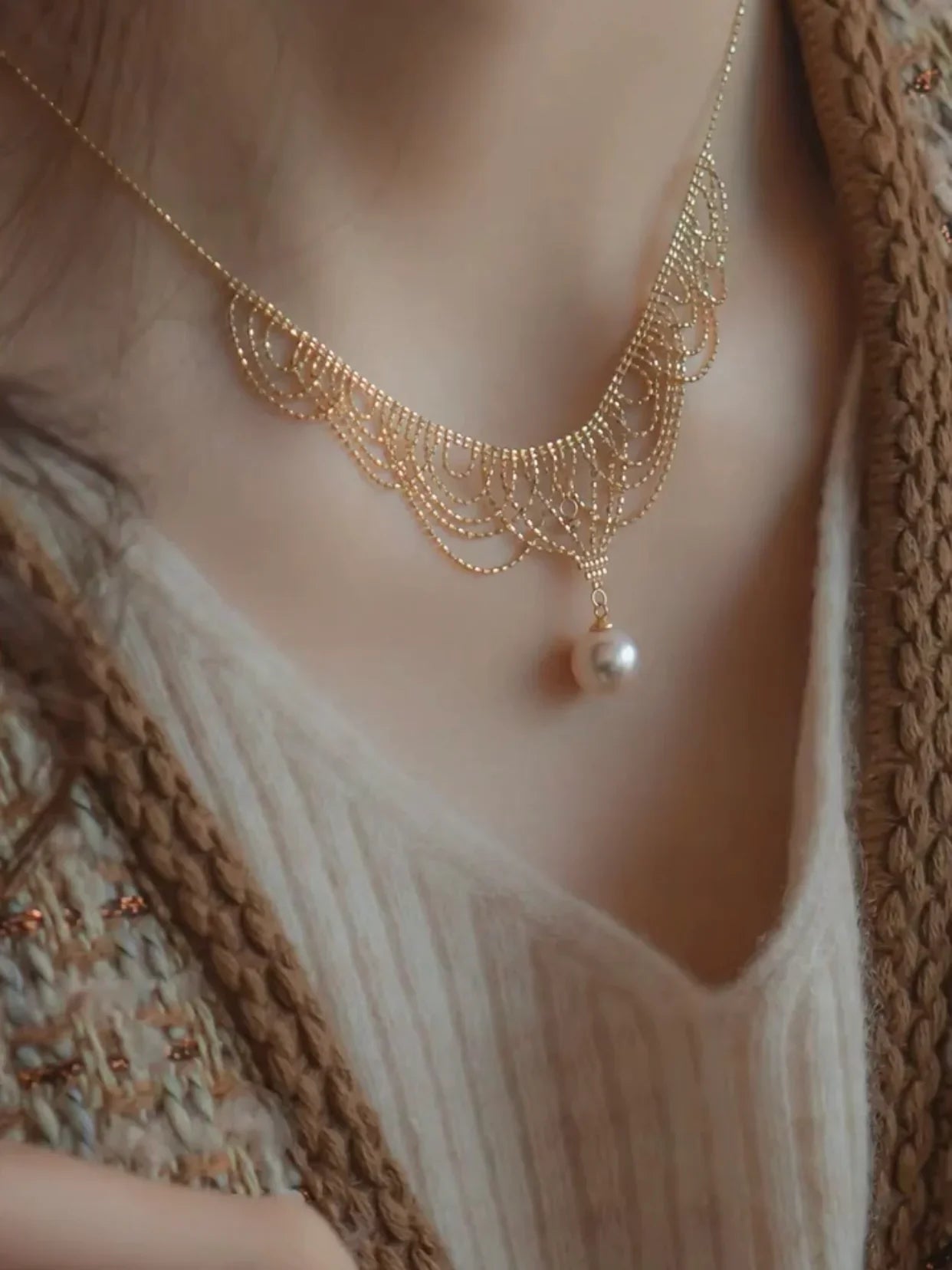 Lucille Necklace | 24k Gold Plated