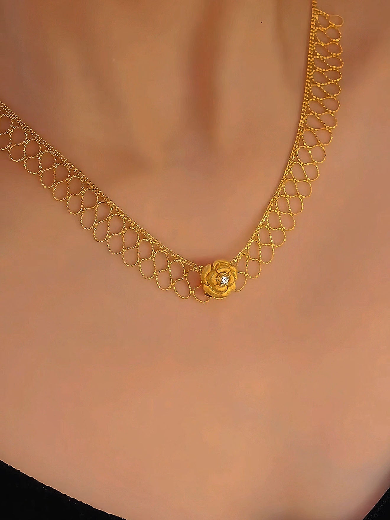 Petra Necklace | 24k Gold Plated