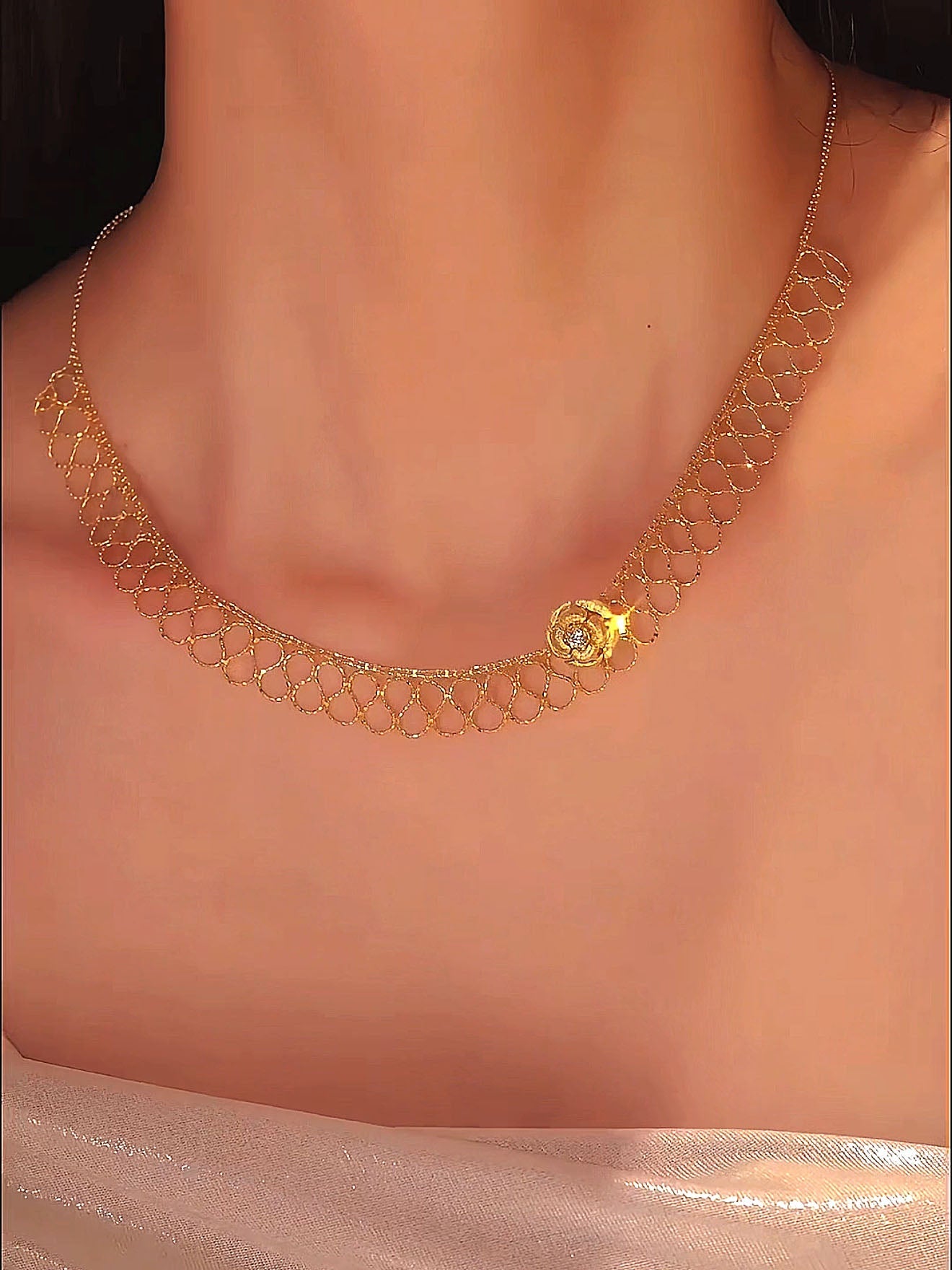 Petra Necklace | 24k Gold Plated