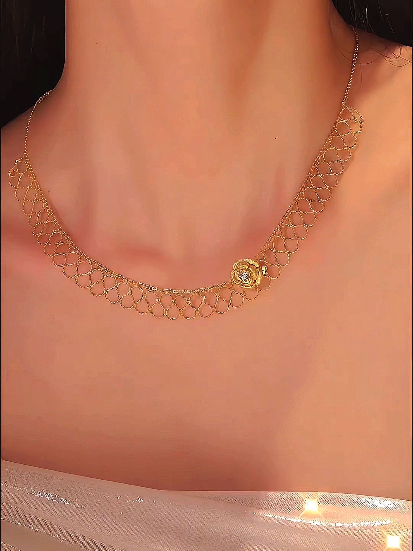 Petra Necklace | 24k Gold Plated