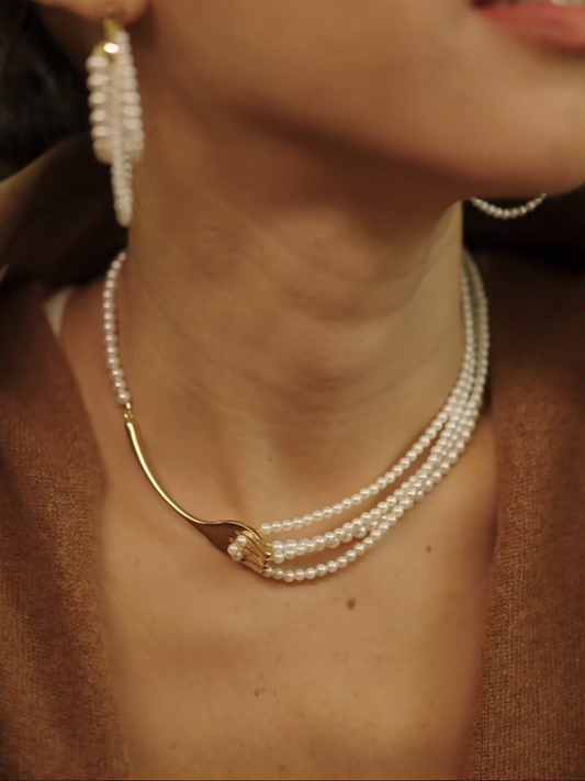 Hattie Necklace Set | 24k Gold Plated